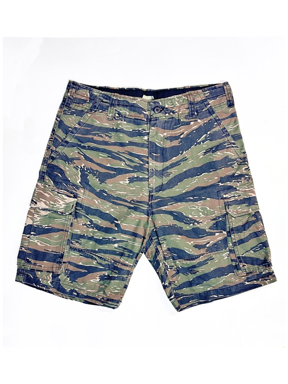 Rothco BDU Men Medium Green Camo Cargo Shorts Combat Military Y2K VTG Adjustable